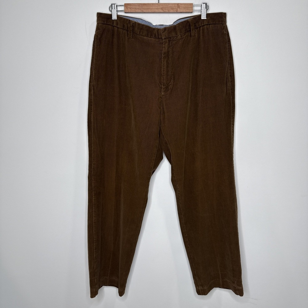 Vintage Y2K Gap Corduroy Pants Men's‎ 36x30 Brown Pinwheel Classic Baggy Chino